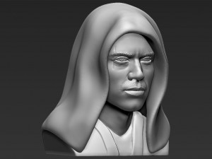 anakin skywalker star wars bust ready for full color 3d printing 3Dプリントモデル