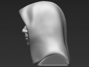 anakin skywalker star wars bust ready for full color 3d printing 3Dプリントモデル