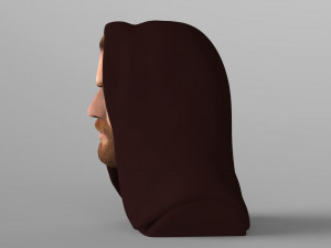 obi wan kenobi star wars bust ready for full color 3d printing Modelo de Impressão 3D