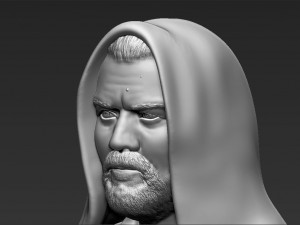 obi wan kenobi star wars bust ready for full color 3d printing Modelo de Impressão 3D