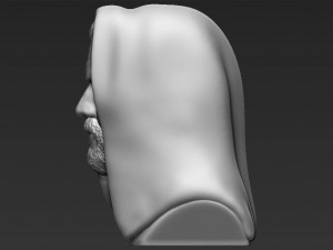 obi wan kenobi star wars bust ready for full color 3d printing Modelo de Impressão 3D