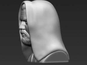 obi wan kenobi star wars bust ready for full color 3d printing Modelo de Impressão 3D