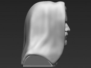 obi wan kenobi star wars bust ready for full color 3d printing Modelo de Impressão 3D