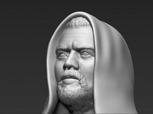 obi wan kenobi star wars bust ready for full color 3d printing Modelo de Impressão 3D