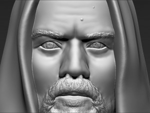obi wan kenobi star wars bust ready for full color 3d printing Modelo de Impressão 3D