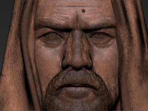obi wan kenobi star wars bust ready for full color 3d printing Modelo de Impressão 3D