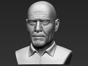 walter white breaking bad bust 3d printing ready stl obj 3D 프린트 모델