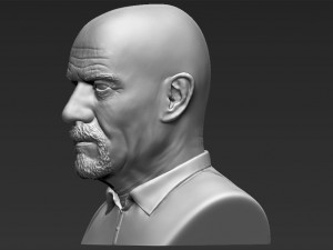 walter white breaking bad bust 3d printing ready stl obj 3D 프린트 모델