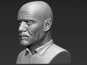 walter white breaking bad bust 3d printing ready stl obj 3D 프린트 모델