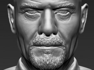walter white breaking bad bust 3d printing ready stl obj 3D 프린트 모델