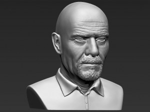 walter white breaking bad bust 3d printing ready stl obj 3D 프린트 모델