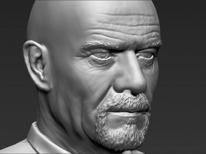 walter white breaking bad bust 3d printing ready stl obj 3D 프린트 모델