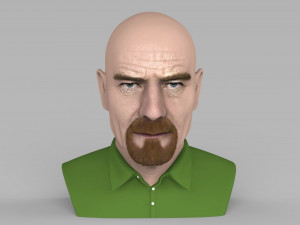 walter white breaking bad bust ready for full color 3d printing 3D Print Model