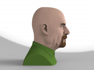 walter white breaking bad bust ready for full color 3d printing Modelo de impresión 3D