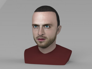 jesse pinkman breaking bad bust ready for full color 3d printing Modelo de Impressão 3D
