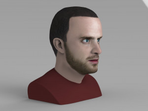 jesse pinkman breaking bad bust ready for full color 3d printing Modelo de Impressão 3D