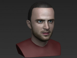jesse pinkman breaking bad bust ready for full color 3d printing Modelo de Impressão 3D