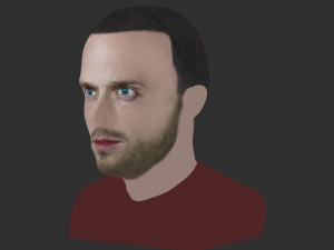jesse pinkman breaking bad bust ready for full color 3d printing Modelo de Impressão 3D