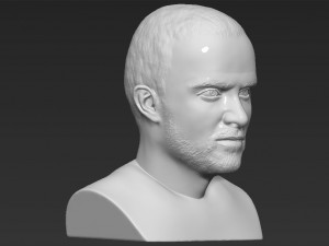 jesse pinkman breaking bad bust ready for full color 3d printing Modelo de Impressão 3D