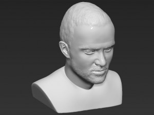 jesse pinkman breaking bad bust ready for full color 3d printing Modelo de Impressão 3D