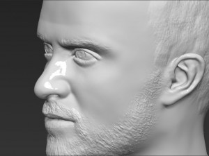 jesse pinkman breaking bad bust ready for full color 3d printing Modelo de Impressão 3D
