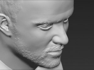 jesse pinkman breaking bad bust ready for full color 3d printing Modelo de Impressão 3D