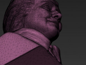 hillary clinton bust 3d printing ready stl obj Model Cetak 3D