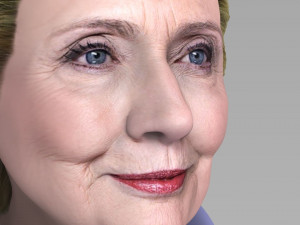 hillary clinton bust ready for full color 3d printing 3D Print Model