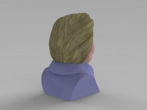 hillary clinton bust ready for full color 3d printing 3D Print Model