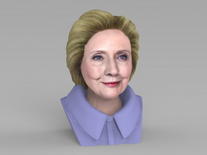 hillary clinton bust ready for full color 3d printing 3D Print Model