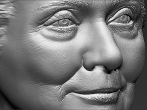 hillary clinton bust ready for full color 3d printing 3D Print Model