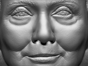 hillary clinton bust ready for full color 3d printing 3D Print Model