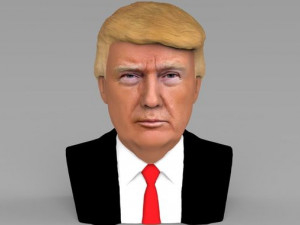 president donald trump bust ready for full color 3d printing 3D Print Model