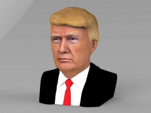 president donald trump bust ready for full color 3d printing 3D Print Model