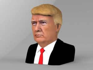 president donald trump bust ready for full color 3d printing 3D Print Model