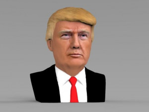 president donald trump bust ready for full color 3d printing 3D Print Model