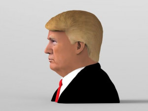 president donald trump bust ready for full color 3d printing 3D Print Model