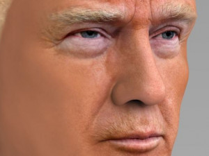 president donald trump bust ready for full color 3d printing 3D Print Model