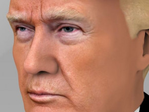 president donald trump bust ready for full color 3d printing 3D Print Model