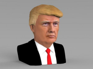 president donald trump bust ready for full color 3d printing 3D Print Model