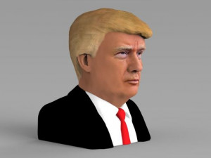 president donald trump bust ready for full color 3d printing 3D Print Model