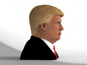 president donald trump bust ready for full color 3d printing 3D Print Model