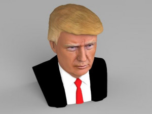 president donald trump bust ready for full color 3d printing 3D Print Model