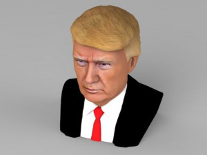president donald trump bust ready for full color 3d printing 3D Print Model