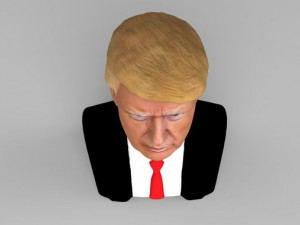 president donald trump bust ready for full color 3d printing 3D Print Model