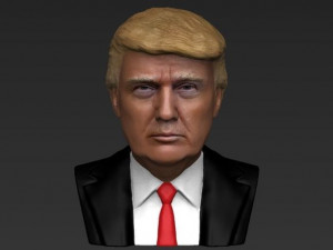 president donald trump bust ready for full color 3d printing 3D Print Model