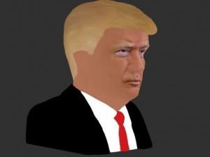 president donald trump bust ready for full color 3d printing 3D Print Model