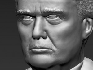 president donald trump bust ready for full color 3d printing 3D Print Model