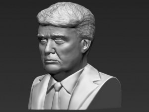 president donald trump bust ready for full color 3d printing 3D Print Model