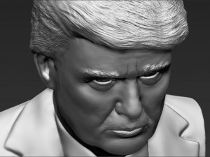 president donald trump bust ready for full color 3d printing 3D Print Model